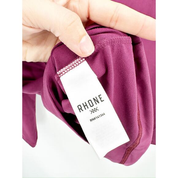 Rhone Session 1/4 Zip Long Sleeve Burgundy UPF Pullover Shirt Size XL - Picture 6 of 6